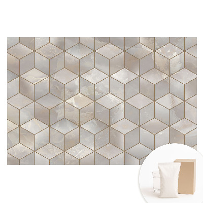 Fotótapéta nem szőtt anyagon Modern geometrikus mozaik szürke árnyalatokban