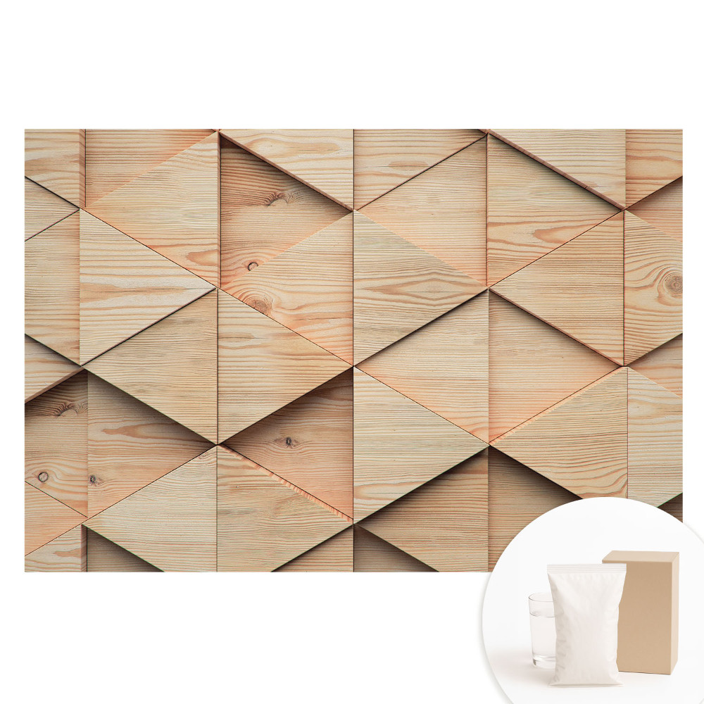 Modern geometrikus fa panel hatású vlies tapéta