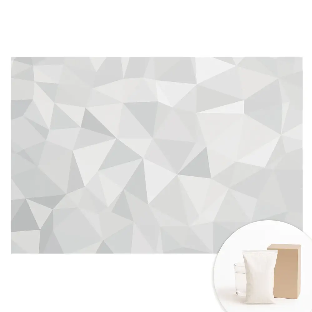 Geometrikus mintázatú szürke vlies tapéta minimalista stílusban