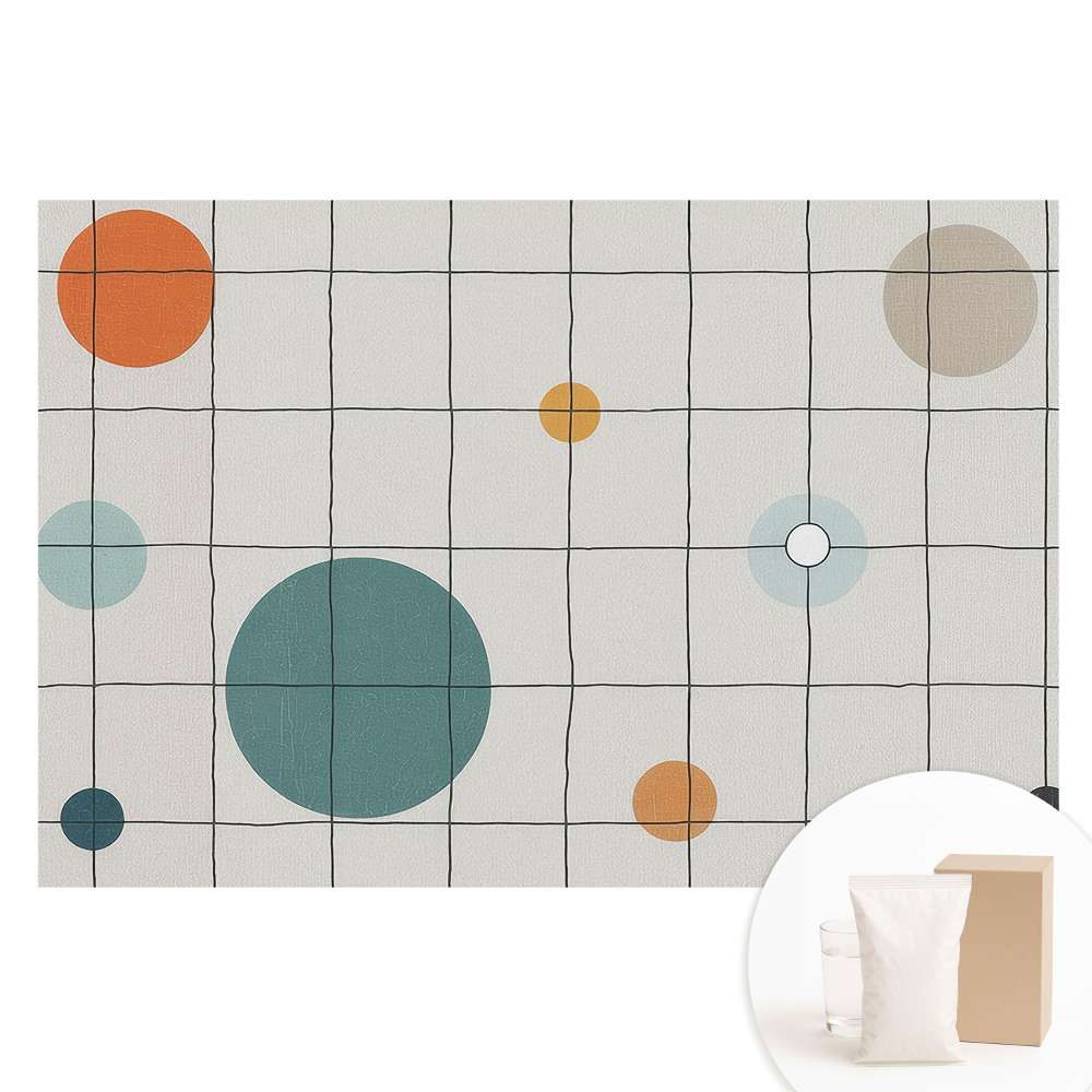 Nem szőtt tapéta nyomtatással Modern geometriai kompozíció
