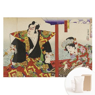 Hagyományos japán művészet elegáns és gazdag mintázatú vlies fotótapéta