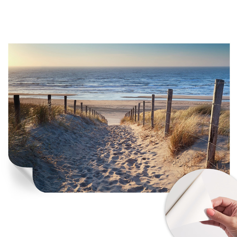 Öntapadós fotótapéta a hálószobába Strand ösvény