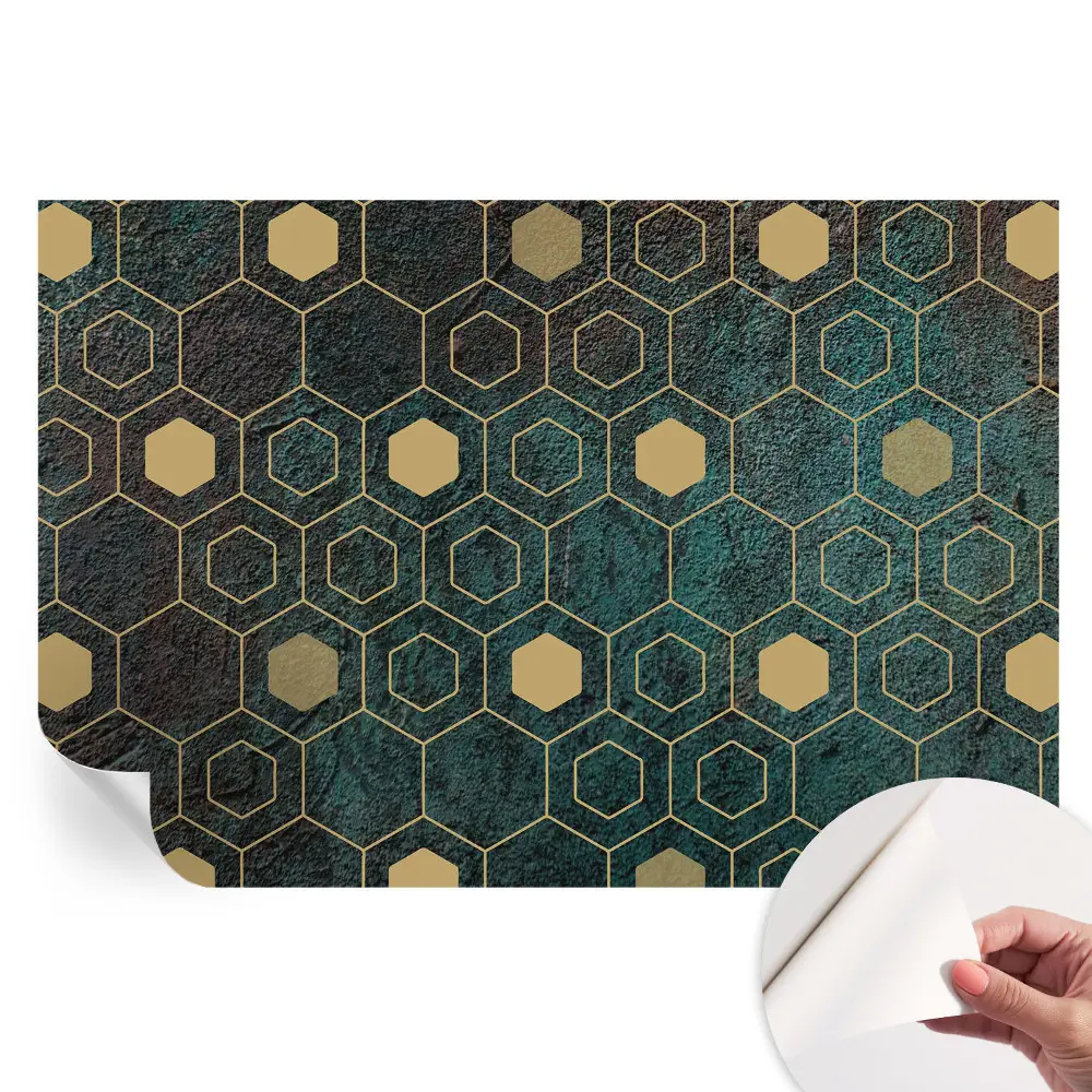 Öntapadós fotótapéta geometriai hatszögek mintával