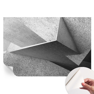 Geometriai mintás öntapadós tapéta nappaliba