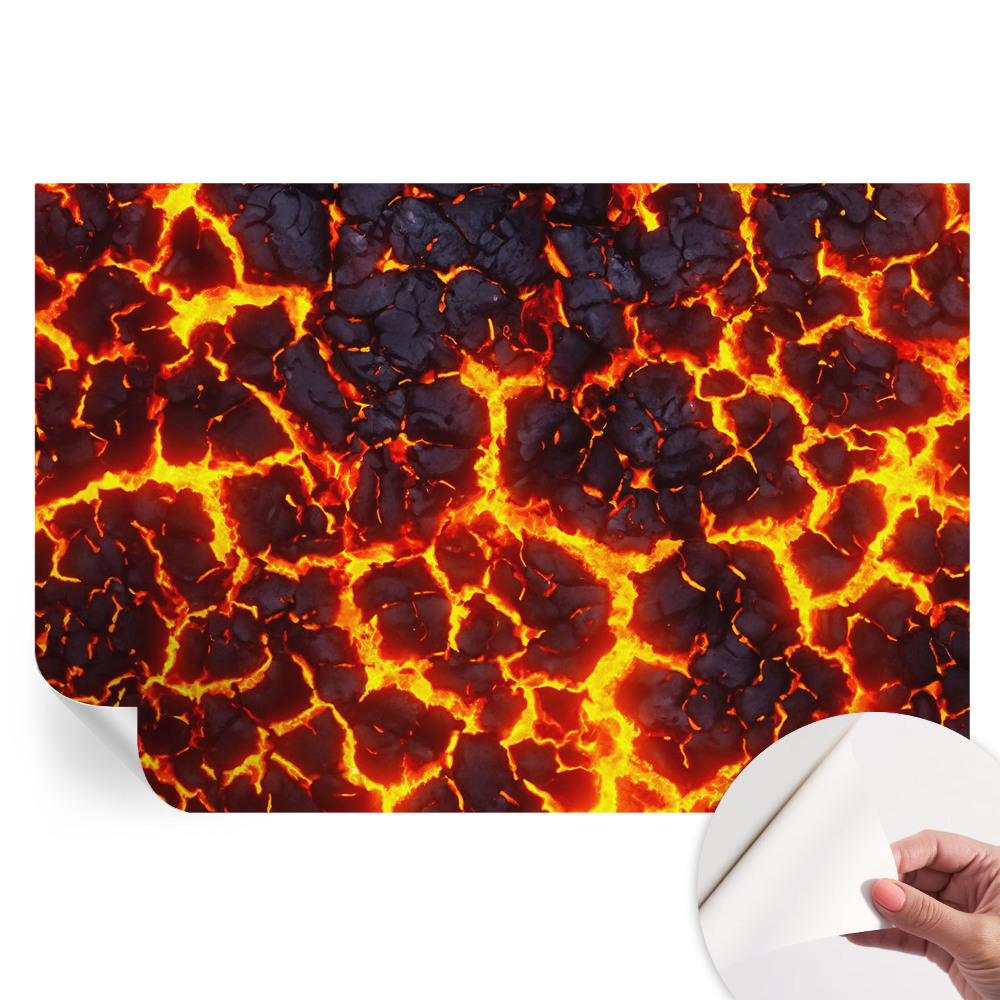 Erős magma öntapadós falfestmény