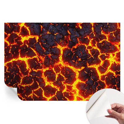 Öntapadós falfestmény Erős magma