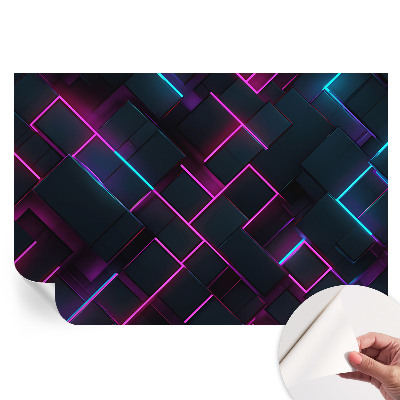 Öntapadós fotótapéta Neon geometria