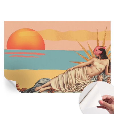 A szürrealizmus nyugata öntapadós fotótapéta
