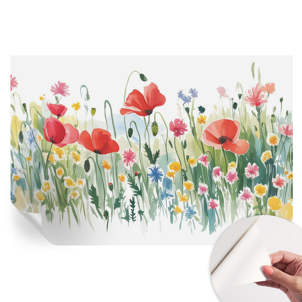 Modern Nyári rét fotótapéta nappaliba
