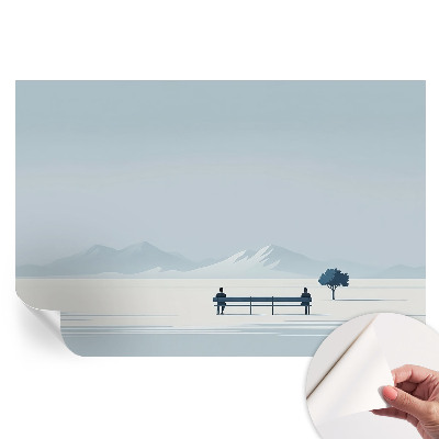 Modern fotótapéta a nappaliba Minimalista tájkép
