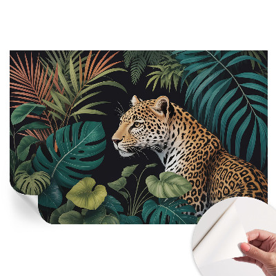 Modern fotótapéta a nappaliba Egzotikus leopárd