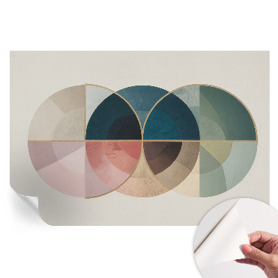 Modern geometrikus elegancia mintájú fotótapéta nappaliba