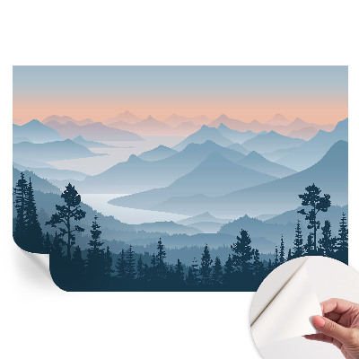 Öntapadós fotótapéta a hálószobába Hegyi panoráma