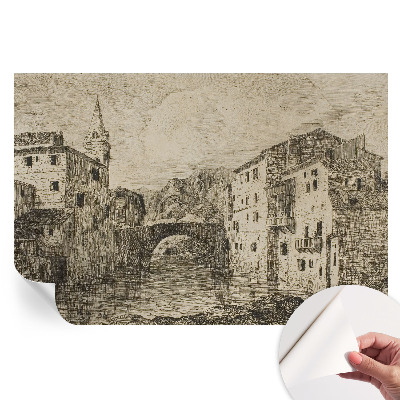 Öntapadós fotótapéta hálószobába Városi panoráma
