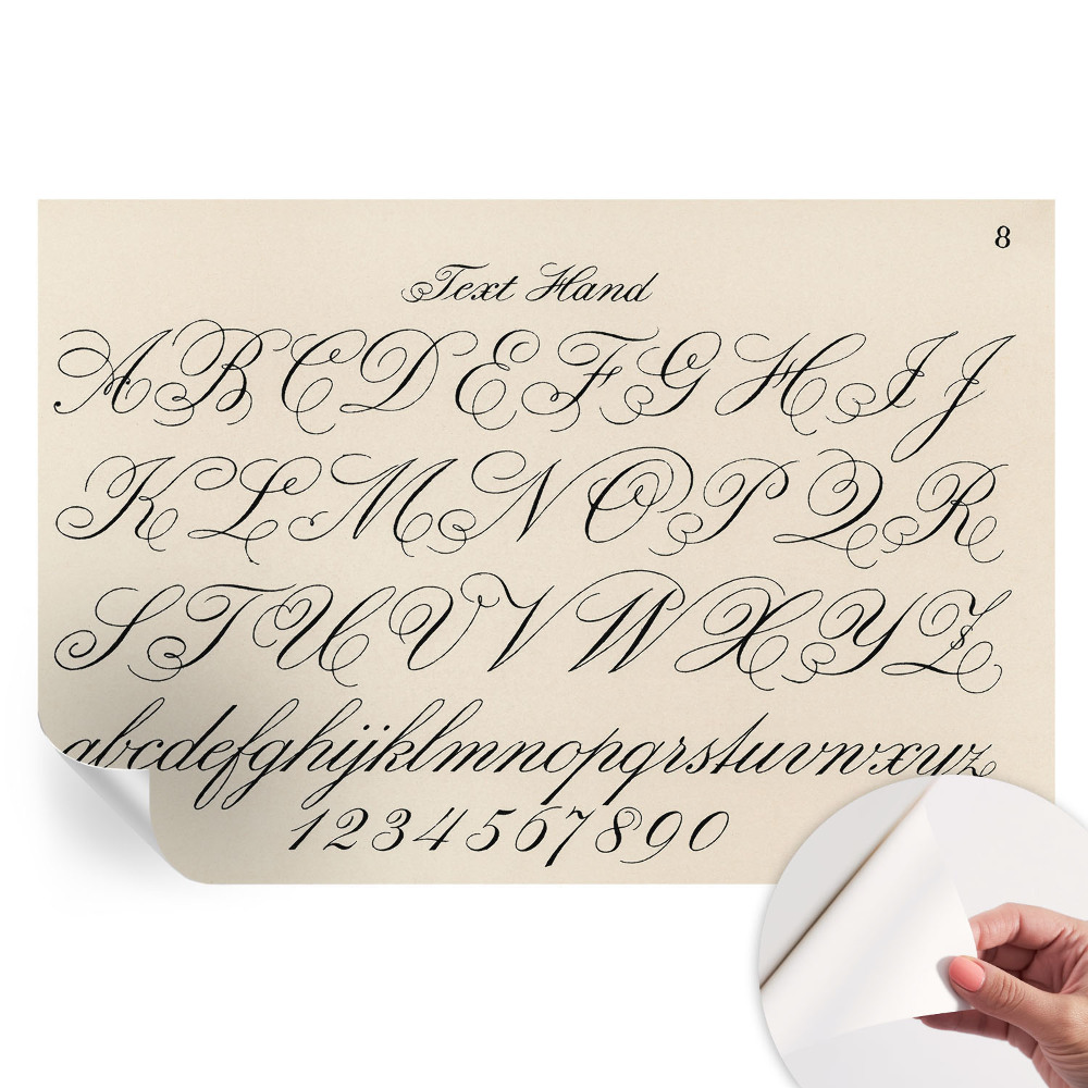 Modern kalligrafikus feliratú fotótapéta nappaliba