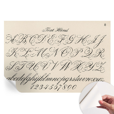 Modern kalligrafikus feliratú fotótapéta nappaliba