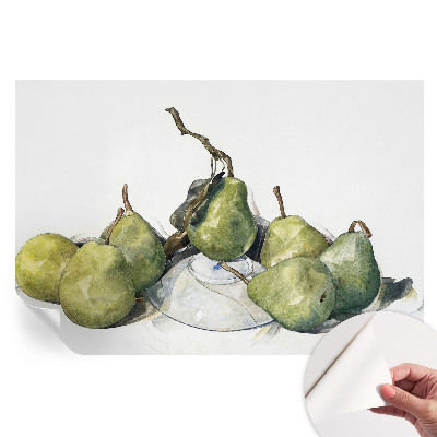 Öntapadós falfestmény Akvarell körte