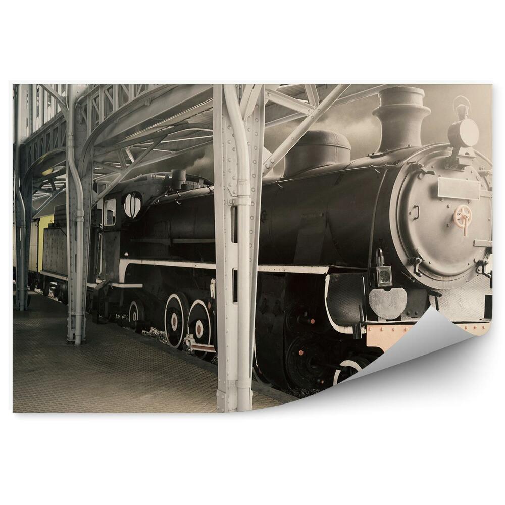 Fotótapéta Régi gőzmozdony a múzeumban