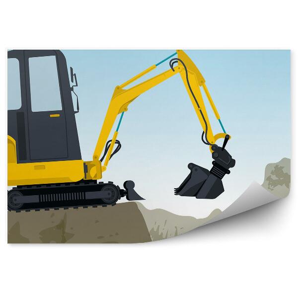 Fotótapéta Kotrógép földépítés