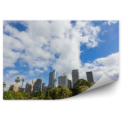 Öntapadós fotótapéta Perspektíva városi park felhős ég