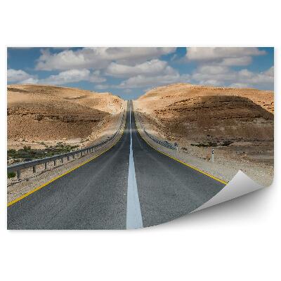 Öntapadós fotótapéta Sivatagi út út utcai égbolt