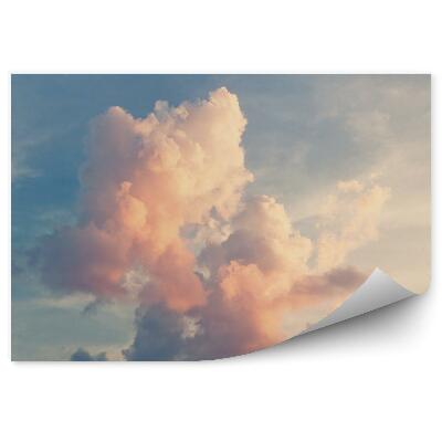 Poszter tapéta Rózsaszín felhők a kék égen