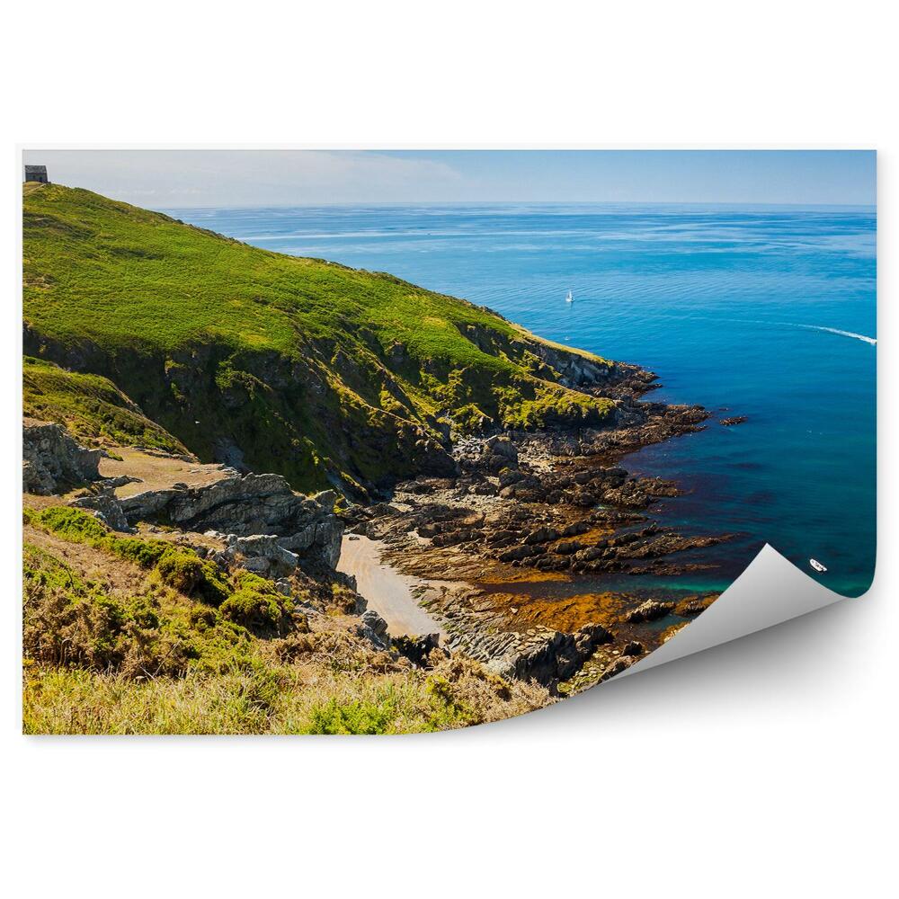 Poszter tapéta Kék víz, ég, zöld sziget