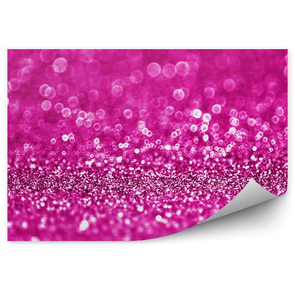 Poszter tapéta Rózsaszín pöttyös háttér