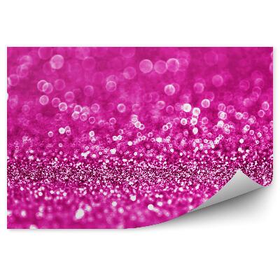 Poszter tapéta Rózsaszín pöttyös háttér