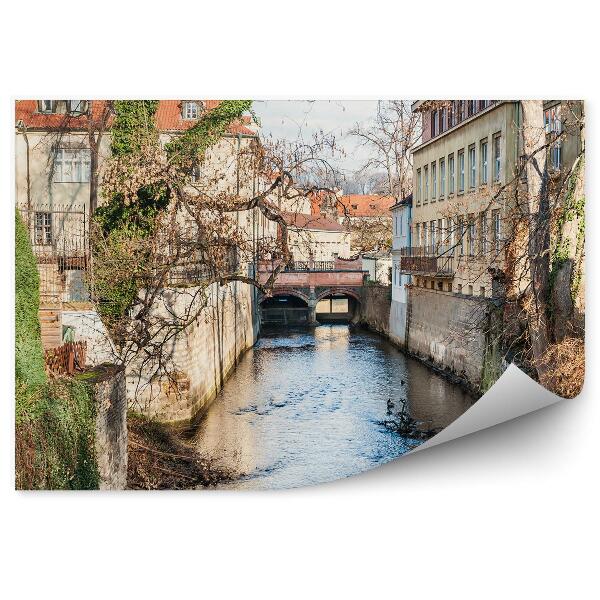 Öntapadós fotótapéta Cseh Köztársaság város épületek építészet folyó