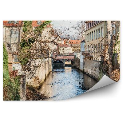 Öntapadós fotótapéta Cseh Köztársaság város épületek építészet folyó