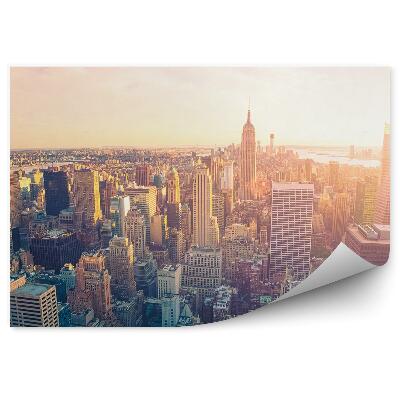 Poszter tapéta Szabadság-szobor New York-i égbolt felhői