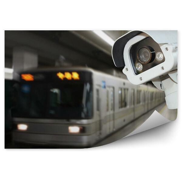 Fotótapéta Biztonsági megfigyelés az állomáson