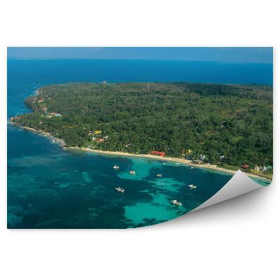 Poszter tapéta Karib-tenger madártávlatból tenger