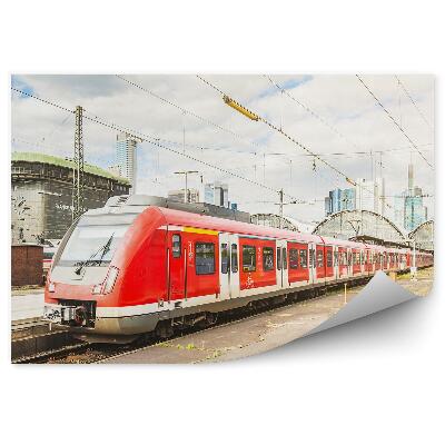 Fotótapéta Frankfurt vonat indul az állomásról