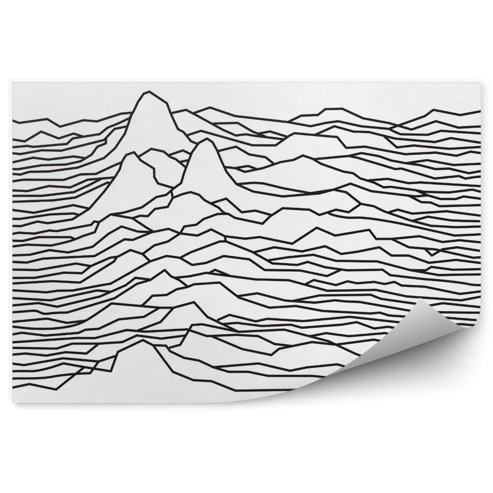 Fotótapéta A hullámok, a hegyek ritmusa