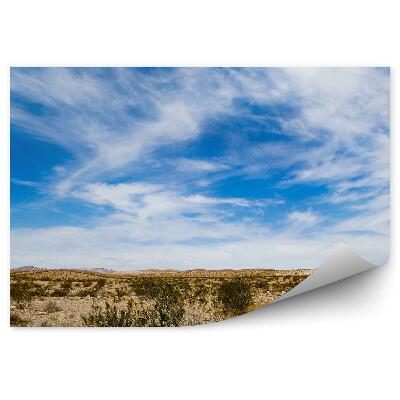 Modern fotótapéta Sziklák növények ég felhők sziklák