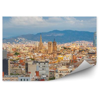 Poszter tapéta Barcelona légi felvétel