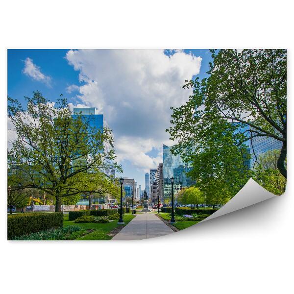 Fotótapéta Város építészet park növények fák