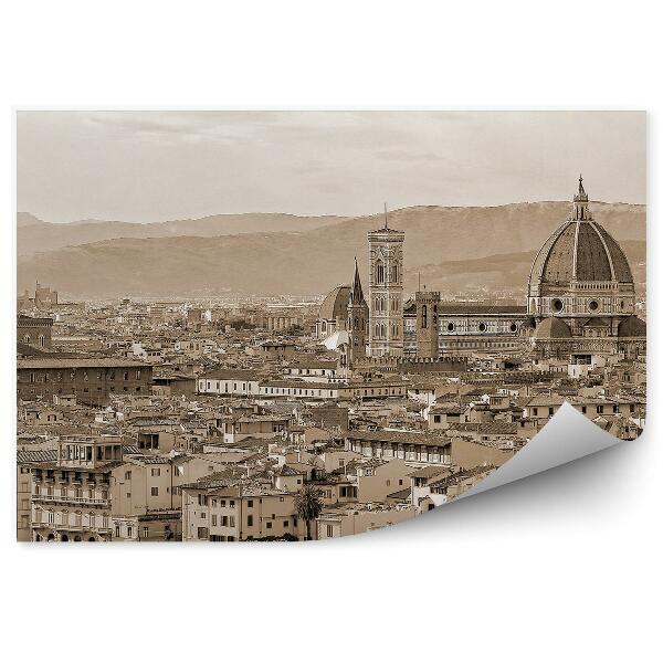 Fotótapéta szépia Firenze madártávlatból