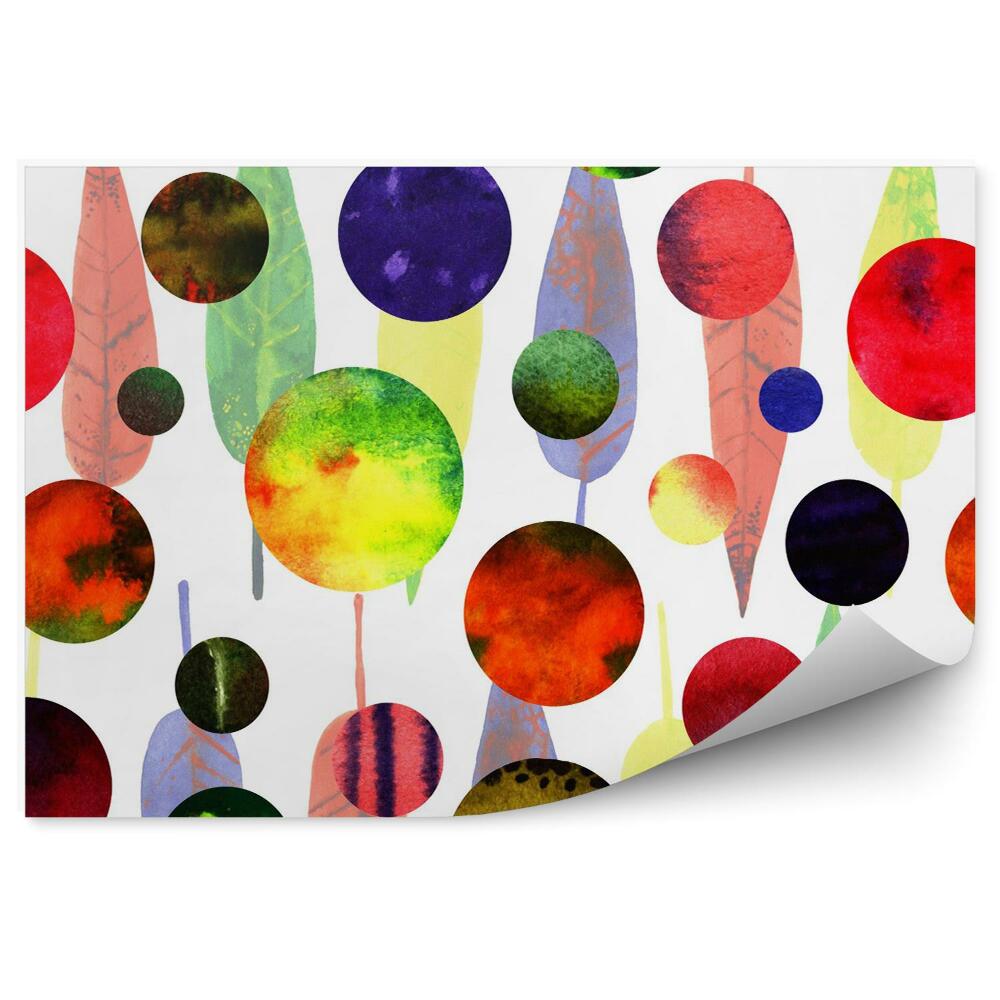 Öntapadós fotótapéta Absztrakt akvarell körök