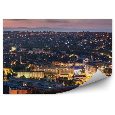 Fotótapéta Város naplemente fények épületek építészet