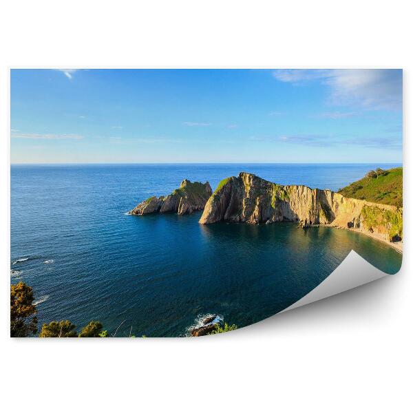 Fotó poszter tapéta Asztúria Spanyolország öböl partján