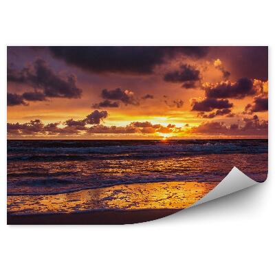 Fotótapéta Víz hullámok tenger homok