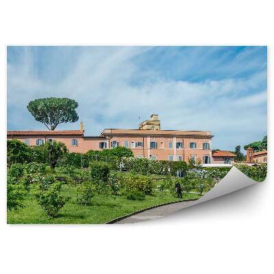 Fotótapéta Tájkép rózsakert Róma növények