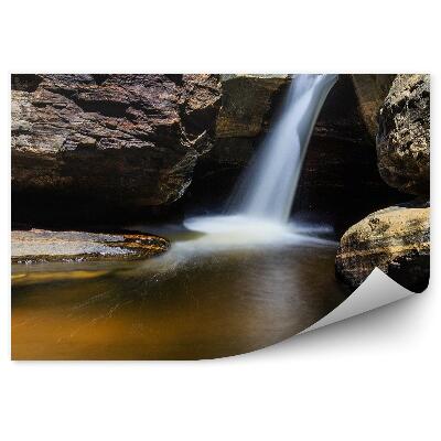 Fotótapéta Sziklák vízesés természet