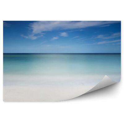 Öntapadós fotótapéta falra Homokos tengerpart óceán égbolt felhők