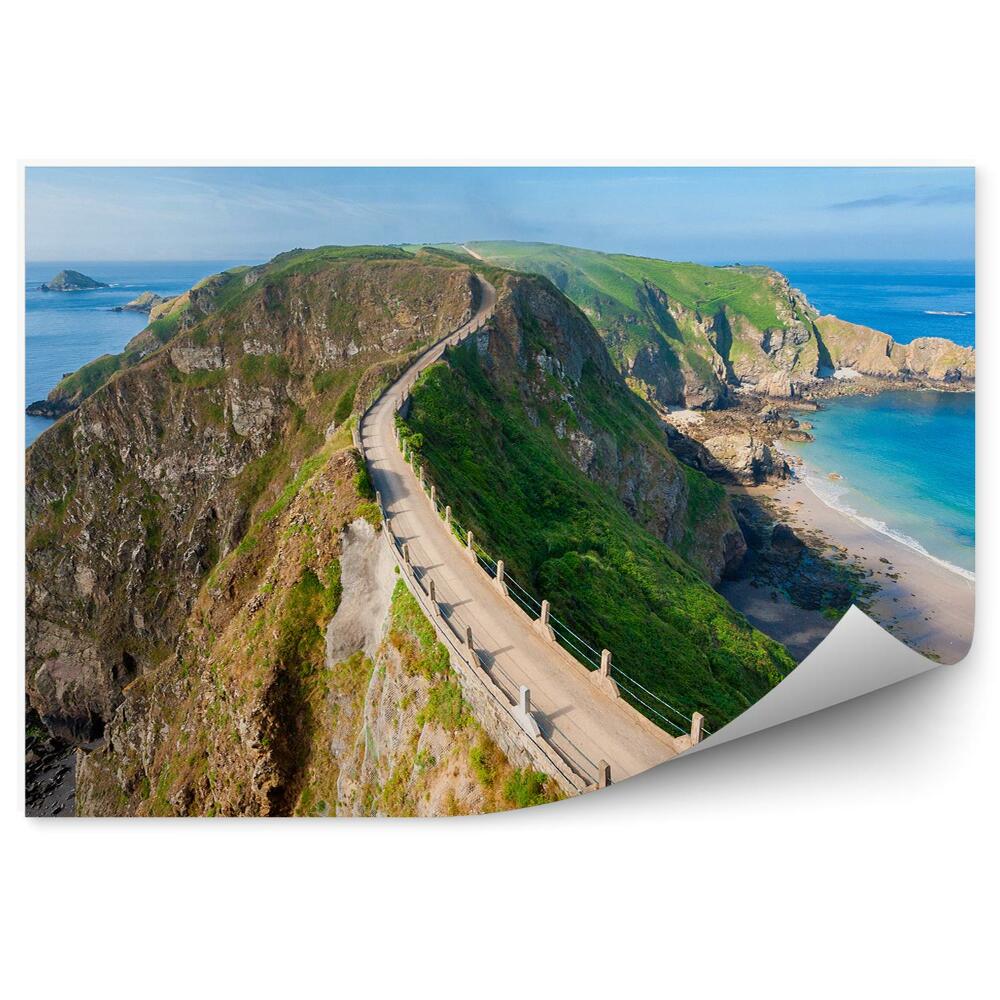 Modern fotótapéta Isthmus of Sark Csatorna-szigetek Ocean Rocks Path Nagy-Britannia