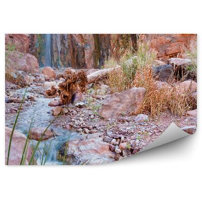 Fotótapéta Canyon sziklák vízesés