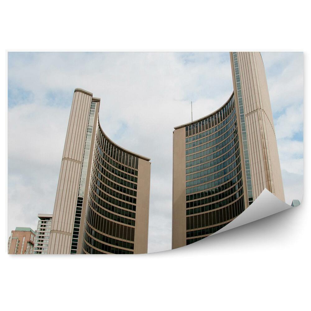 Fotótapéta Ikerépületek felhőkarcolók város